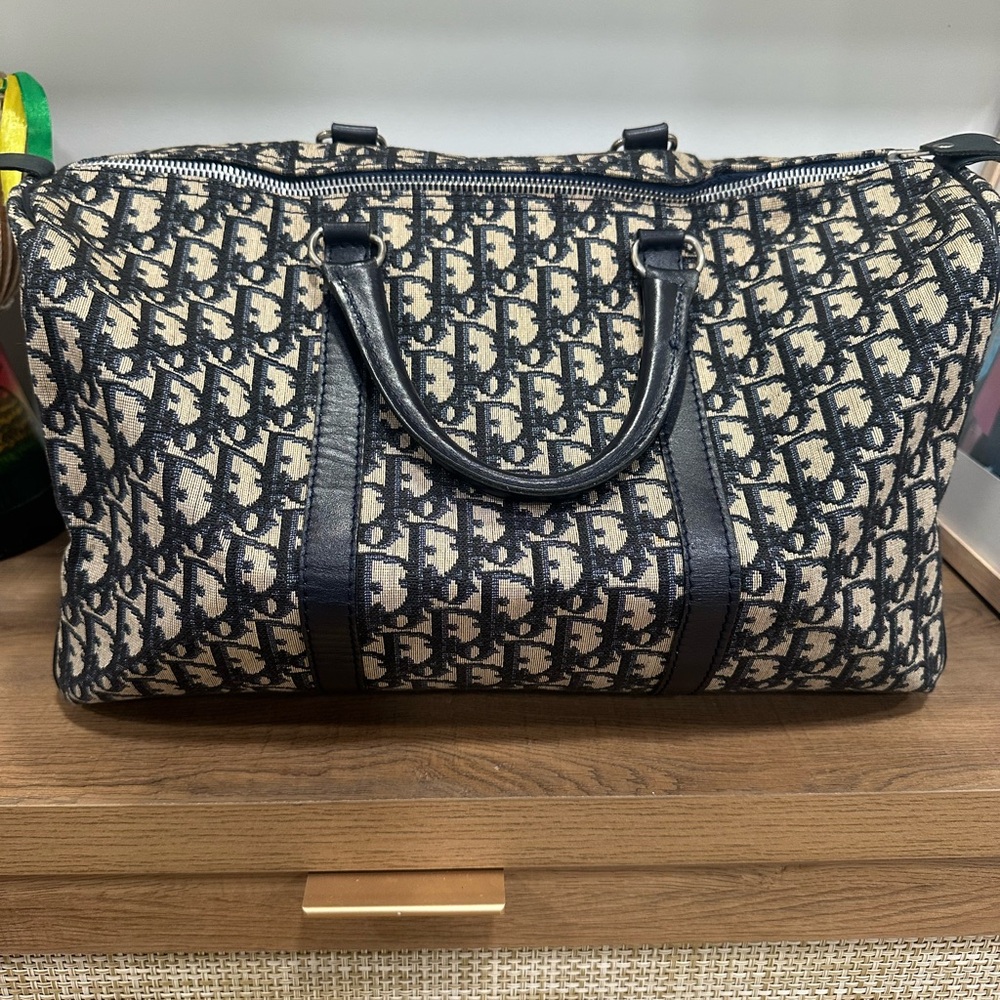 Christian Dior Trotter Boston Bag Handbag-Great condition 💯 Authentic! w/ COA